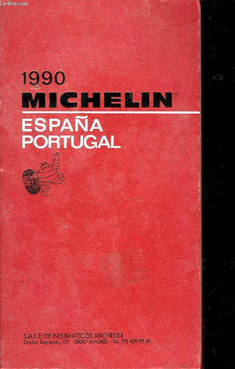 GUIDE ROUGE MICHELIN Espagne/Portugal