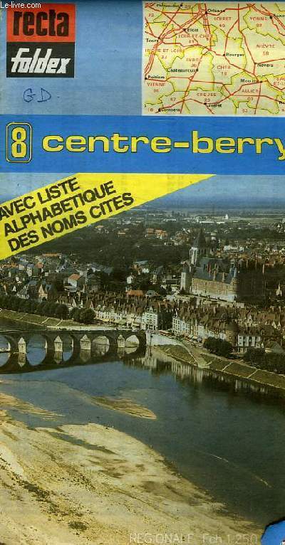 CARTE REGIONALE ROUTIERE CENTRE BERRY N8