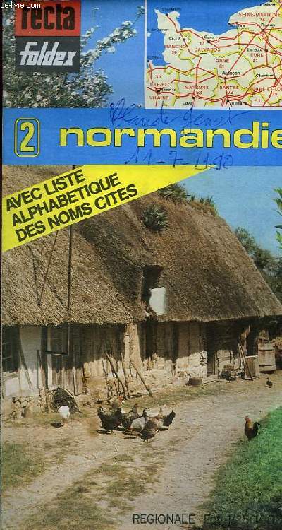 CARTE REGIONALE ROUTIERE NORMANDIE N2