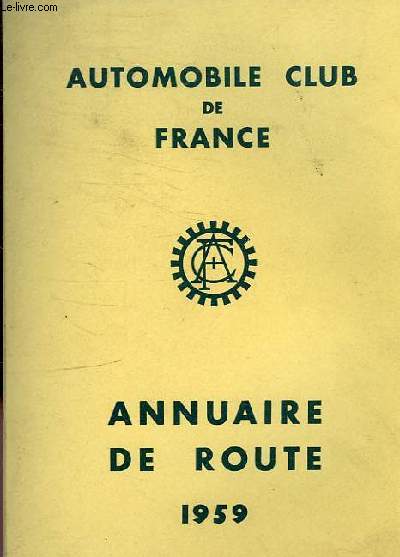 ANNUAIRE DE ROUTE