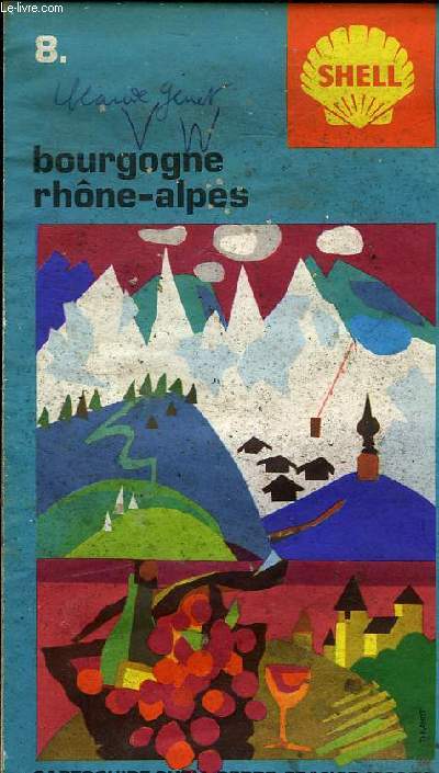 BOURGOGNE RHONE ALPES. CARTOGUIDE SHELL BERRE N8