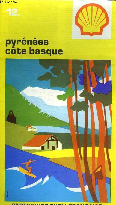 PYRENEES COTE BASQUE. CARTOGUIDE SHELL BERRE N12