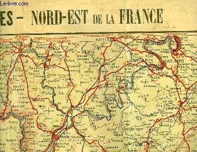 carte routiere de france nord est