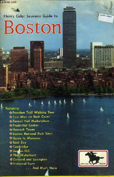 KLEIN'S COLOR SOUVENIR GUIDE TO BOSTON