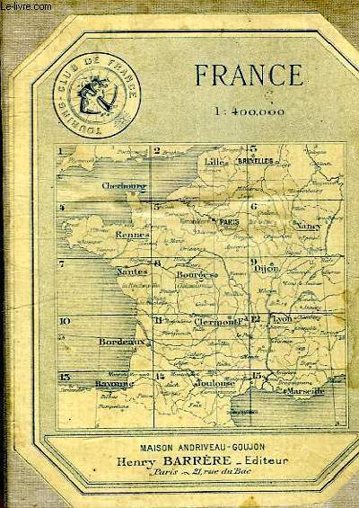 CARTE ENTOILEE DE LA FRANCE