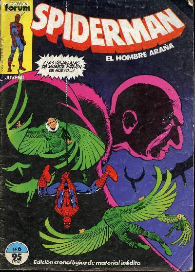 Spiderman, el hombre arana - n6 - Viejas alas de muerte
