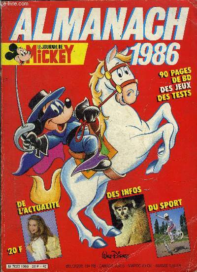 Le journal de Mickey - Almanach 1986