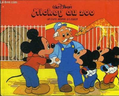 Mickey au Zoo - un livre anim en relief