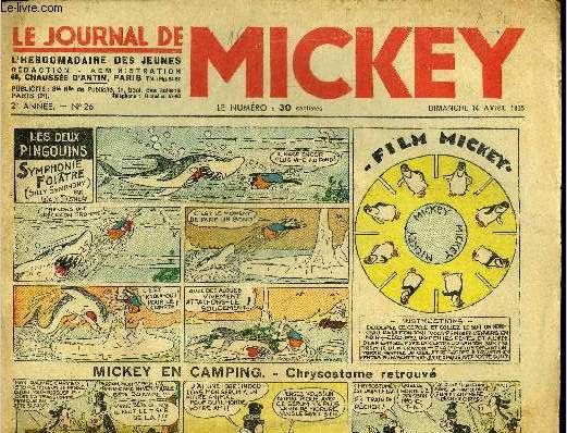 Le journal de Mickey - 2ere anne - n26 - 14 avril 1935