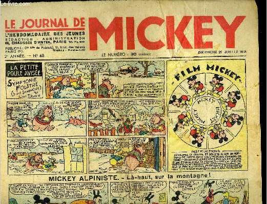 Le journal de Mickey - 2ere anne - n40 - 21 juillet 1935