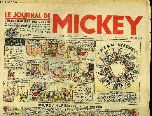 Le journal de Mickey - 2ere anne - n41 - 28 juillet 1935