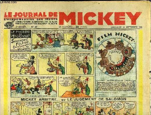 Le journal de Mickey - 2ere anne - n49 - 22 septembre 1935
