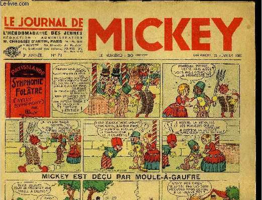 Le journal de Mickey - 3ere anne - n71 - 23 fvrier 1936