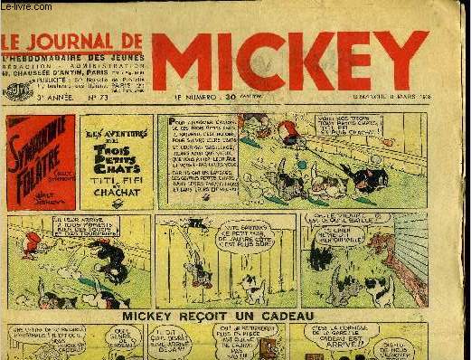 Le journal de Mickey - 3ere anne - n73 - 8 mars 1936