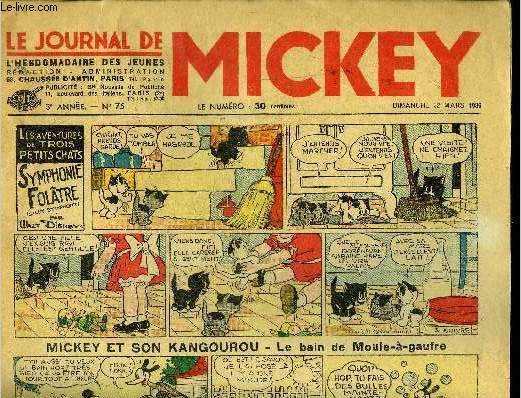 Le journal de Mickey - 3ere anne - n75 - 22 mars 1936