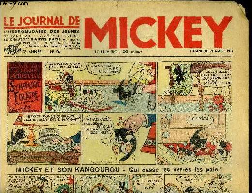 Le journal de Mickey - 3ere anne - n76 - 29 mars 1936