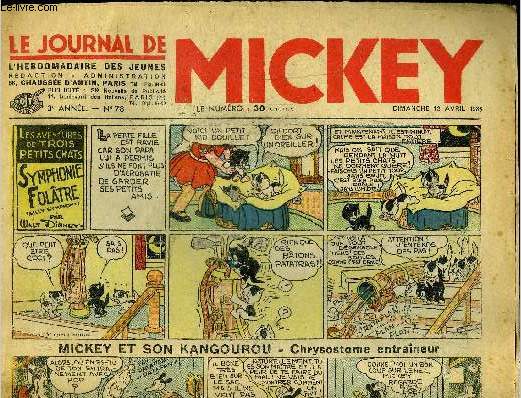 Le journal de Mickey - 3ere anne - n78 - 12 avril 1936