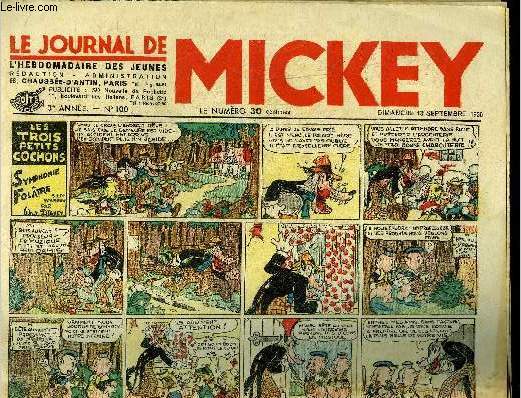 Le journal de Mickey - 3ere anne - n100 - 13 septembre 1936