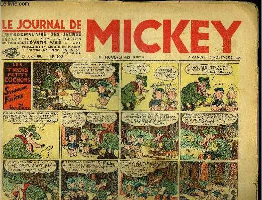 Le journal de Mickey - 3ere anne - n109 - 15 novembre 1936