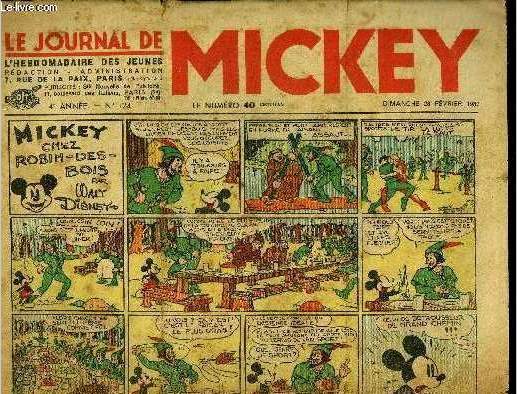 Le journal de Mickey - 4eme anne - n124 - 28 fvrier 1937