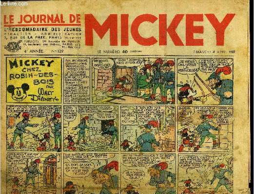 Le journal de Mickey - 4eme anne - n129 - 4 avril 1937