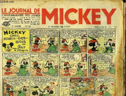 Le journal de Mickey - 4eme anne - n131 - 18 avril 1937