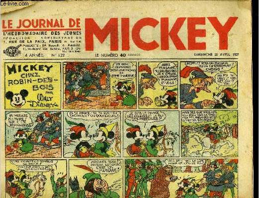 Le journal de Mickey - 4eme anne - n132 - 25 avril 1937