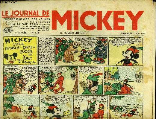 Le journal de Mickey - 4eme anne - n133 - 2 mai 1937