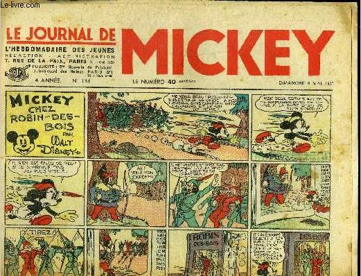 Le journal de Mickey - 4eme anne - n134 - 9 mai 1937