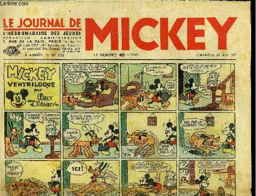 Le journal de Mickey - 4eme anne - n136 - 23 mai 1937