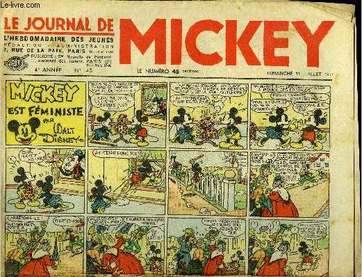 Le journal de Mickey - 4eme anne - n143 - 11 juillet 1937