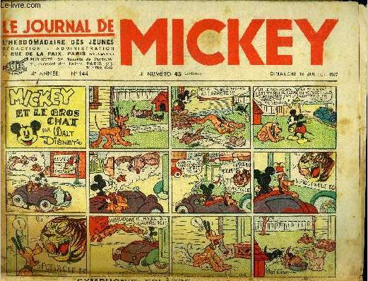 Le journal de Mickey - 4eme anne - n144 - 18 juillet 1937