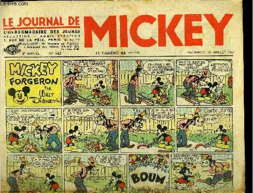 Le journal de Mickey - 4eme anne - n145 - 25 juillet 1937