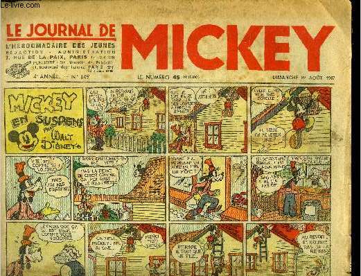 Le journal de Mickey - 4eme anne - n149 -22 aot 1937