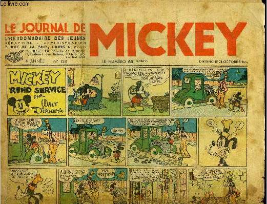 Le journal de Mickey - 4eme anne - n158 - 24 octobre 1937