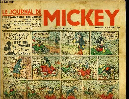 Le journal de Mickey - 4eme anne - n159 - 31 octobre 1937