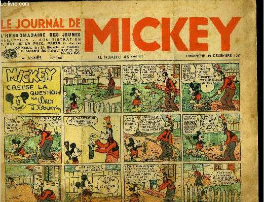 Le journal de Mickey - 4eme anne - n166 - 19 dcembre 1937
