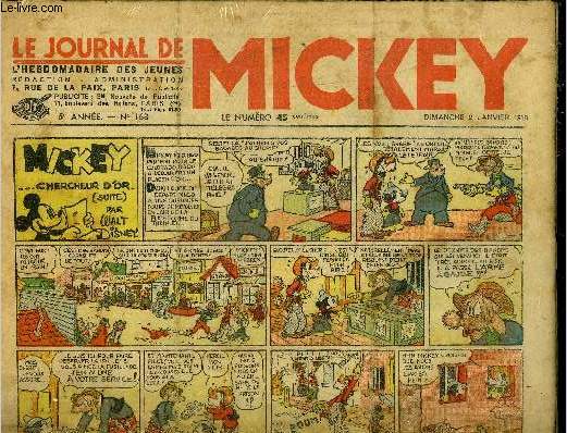 Le journal de Mickey - 5eme anne - n168 - 2 janvier 1938