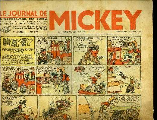 Le journal de Mickey - 5eme anne - n179 - 20 mars 1938