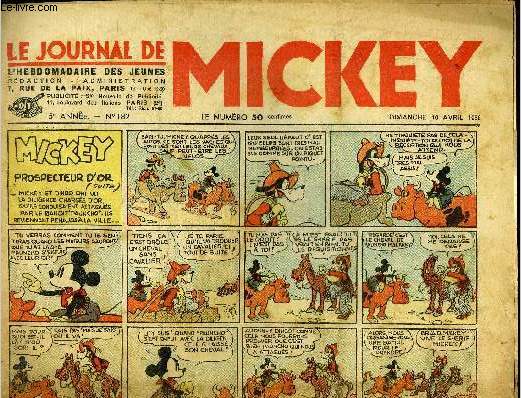 Le journal de Mickey - 5eme anne - n181 - 10 avril 1938