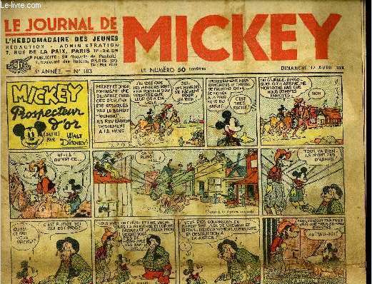Le journal de Mickey - 5eme anne - n183 - 17 avril 1938