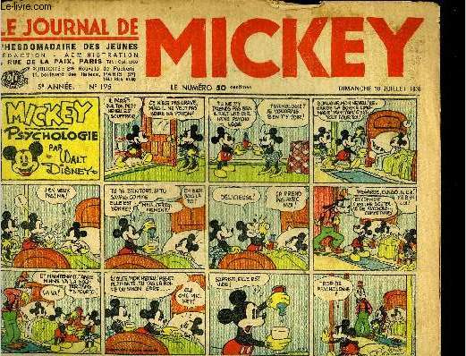 Le journal de Mickey - 5eme anne - n195 - 10 juillet 1938