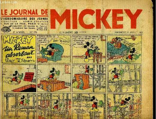 Le journal de Mickey - 5eme anne - n196 - 17 juillet 1938