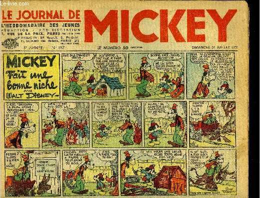 Le journal de Mickey - 5eme anne - n197 - 24 juillet 1938