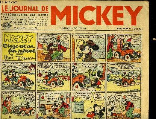 Le journal de Mickey - 5eme anne - n201 - 21 aot 1938