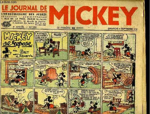 Le journal de Mickey - 5eme anne - n203 - 4 septembre 1938