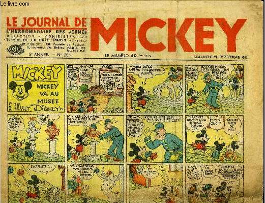 Le journal de Mickey - 5eme anne - n204 - 11 septembre 1938