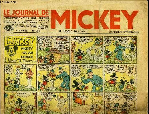 Le journal de Mickey - 5eme anne - n204 - 11 septembre 1938
