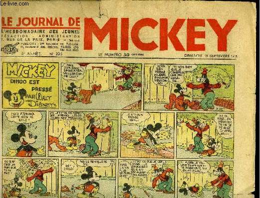 Le journal de Mickey - 5eme anne - n205 - 18 septembre 1938