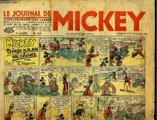 Le journal de Mickey - 5eme anne - n208 - 9 octobre 1938